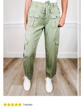 Women’s Risen Olive Green Utility Cargo Pants